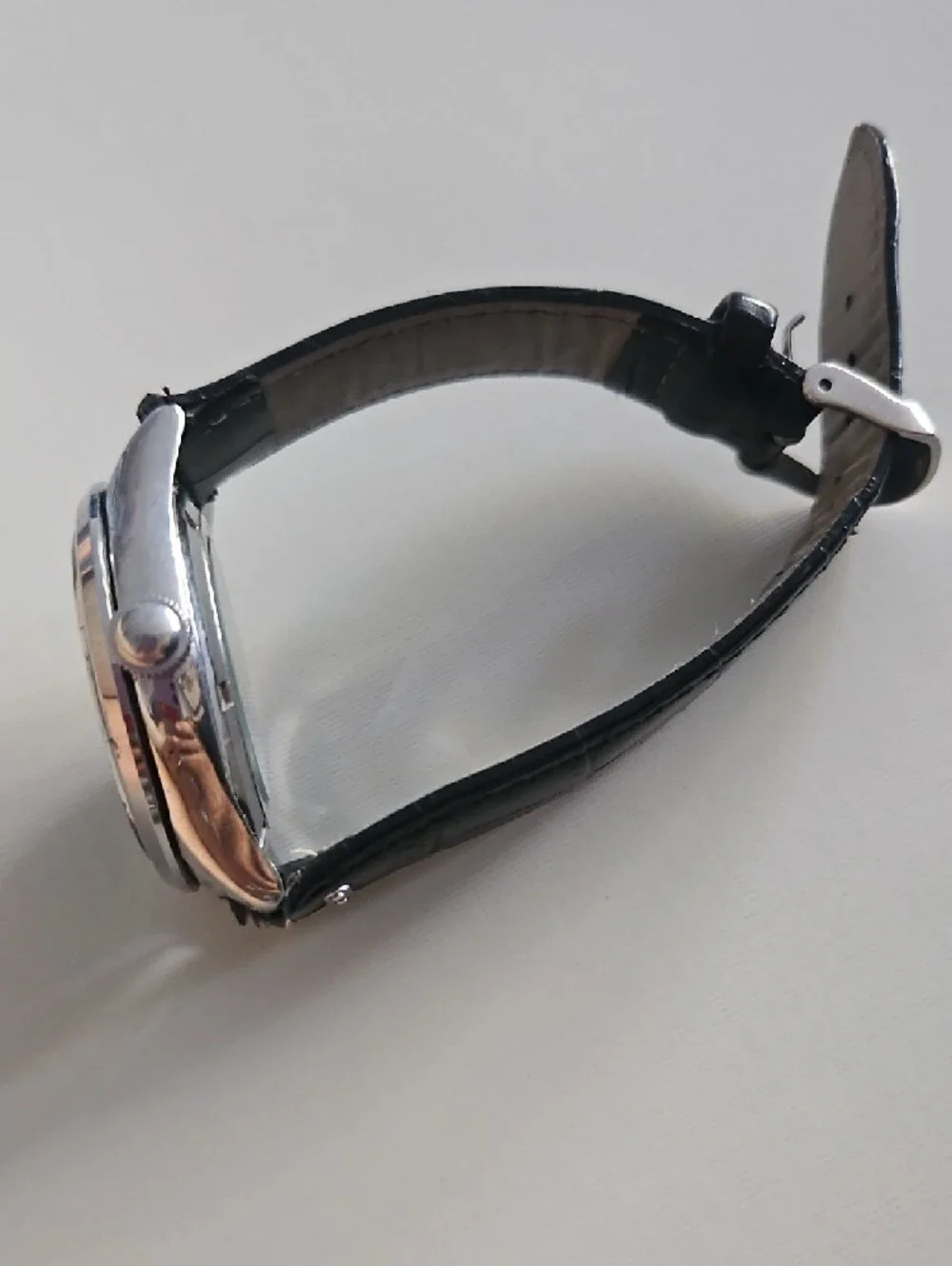 Seiko Automatic Black Leather Strap Men's Watch SRP769J2 In Working Condition - Picture 5 of 8